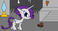 Size: 1205x635 | Tagged: safe, artist:killerbug2357, rarity, pony, spider, unicorn, 1000 hours in ms paint, ms paint, solo