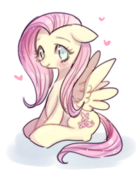 Size: 700x897 | Tagged: safe, artist:nitronic, fluttershy, pegasus, pony, female, mare, sitting, solo