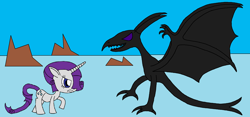 Size: 2150x1006 | Tagged: safe, artist:killerbug2357, rarity, pony, unicorn, 1000 hours in ms paint, fight, ms paint