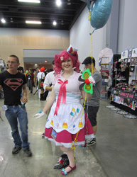 Size: 658x854 | Tagged: safe, artist:raeraecosplay, pinkie pie, human, cosplay, irl, irl human, photo