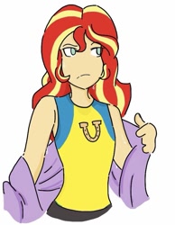 Size: 661x851 | Tagged: safe, artist:horsegirlpodcast, sunset shimmer, equestria girls, alternate costumes, alternate universe, cute, wondercolts