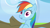 Size: 640x360 | Tagged: safe, derpibooru import, screencap, rainbow dash, pegasus, pony, parental glideance, derp, drool, solo