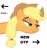 Size: 1280x1351 | Tagged: safe, applejack, earth pony, pony, female, mare, meta, new otp, solo