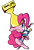 Size: 762x1114 | Tagged: dead source, safe, artist:mostazathy, pinkie pie, earth pony, pony, :p, best pony, cute, diapinkes, floppy ears, medal, one eye closed, simple background, solo, tongue out, transparent background, trophy