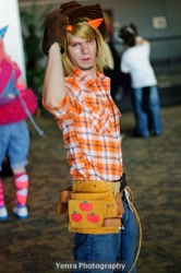 Size: 510x768 | Tagged: safe, applejack, applejack (male), human, cosplay, irl, irl human, photo, rule 63