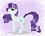 Size: 1024x819 | Tagged: safe, artist:linamomoko, rarity, pony, unicorn, female, horn, mare, solo, white coat