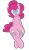 Size: 1140x1965 | Tagged: safe, artist:mr. rottson, pinkie pie, earth pony, pony, belly button, both cutie marks, crossed legs, looking at you, no catchlights, no pupils, simple background, sitting, smiling, solo, transparent background, wide hips