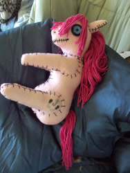 Size: 1024x1365 | Tagged: safe, artist:phoenixwingcreations, pinkie pie, irl, photo, pinkamena diane pie, plushie, stitches