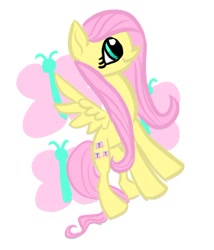 Size: 280x327 | Tagged: safe, artist:1flynnia1, fluttershy, pegasus, pony, female, mare, pink mane, solo, yellow coat