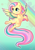 Size: 877x1240 | Tagged: safe, artist:c-puff, fluttershy, pegasus, pony, female, mare, rainbow power, solo