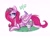 Size: 2560x1920 | Tagged: safe, artist:sunshineapple, fluttershy, bird, pegasus, pony, 10/10, blushing, context is for the weak, floral head wreath, flower, prone, smiling, solo, wat