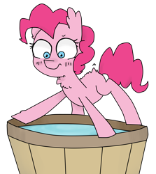 Size: 2865x3210 | Tagged: safe, artist:meowing-ghost, pinkie pie, earth pony, pony, behaving like a cat, solo, tub, water