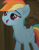 Size: 375x482 | Tagged: safe, derpibooru import, screencap, rainbow dash, pegasus, pony, my little pony: the movie, cropped, cute, dashabetes, female, lidded eyes, mare, open mouth, smiling, solo