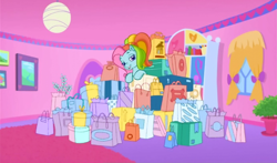 Size: 740x435 | Tagged: safe, derpibooru import, screencap, rainbow dash, rainbow dash (g3), g3.5, lidded eyes, looking at you, solo, waiting for the winter wishes festival