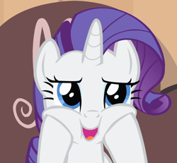 Size: 1168x1079 | Tagged: safe, screencap, rarity, rarity takes manehattan, faic, marshmallow, rarity is a marshmallow, solo, squishy cheeks