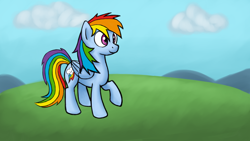 Size: 6400x3600 | Tagged: safe, artist:bill-the-pony, derpibooru import, rainbow dash, pegasus, pony, high res, solo