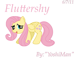 Size: 747x587 | Tagged: safe, artist:yoshiman1118, fluttershy, pegasus, pony, female, mare, pink mane, solo, yellow coat