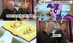 Size: 1024x597 | Tagged: safe, artist:steghost, derpibooru import, twilight sparkle, comic, elements of harmony, las vegas, pawn stars, rick harrison