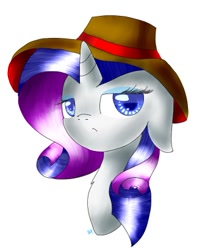 Size: 336x409 | Tagged: safe, artist:madzialena15, rarity, pony, unicorn, female, horn, mare, solo, white coat