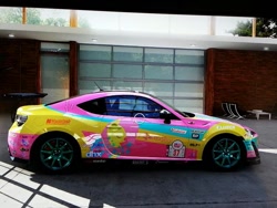 Size: 600x450 | Tagged: safe, fluttershy, pegasus, pony, car, forza motorsport 5, toyota, toyota gt86