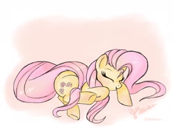 Size: 2048x1536 | Tagged: safe, artist:altohearts, fluttershy, pegasus, pony, simple background, sleeping, solo