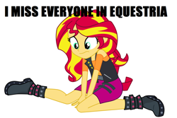 Size: 1280x853 | Tagged: safe, artist:sunshi, derpibooru exclusive, sunset shimmer, better together, equestria girls, homesick shimmer, sad, vector