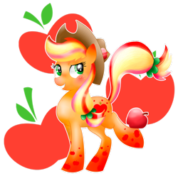 Size: 1024x1017 | Tagged: safe, artist:allocen, applejack, earth pony, pony, rainbow power, simple background, solo, transparent background