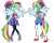 Size: 1600x1278 | Tagged: safe, artist:ilaria122, derpibooru import, part of a set, rainbow dash, better together, equestria girls, forgotten friendship, rollercoaster of friendship, alternate hairstyle, alternate universe, boots, clothes, dress, duality, element of loyalty, geode of super speed, guardian, guardians of harmony, high heel boots, high heels, jewelry, leggings, magical geodes, ponied up, ponytail, shoes, simple background, sneakers, super ponied up, tiara, transparent background, vector