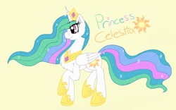 Size: 1280x800 | Tagged: safe, artist:php62, princess celestia, alicorn, pony, chest fluff, fluffy, my little pony, solo, sparkles