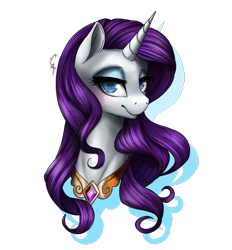 Size: 9636x10376 | Tagged: safe, artist:calyartist, rarity, pony, unicorn, absurd resolution, bust, element of generosity, portrait, simple background, solo, transparent background