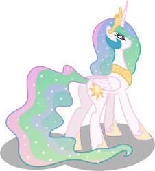 Size: 9000x9947 | Tagged: safe, artist:mactavish1996, artist:salemcat, princess celestia, alicorn, pony, absurd resolution, female, mare, simple background, solo, transparent background, vector