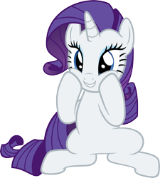 Size: 5395x6000 | Tagged: safe, artist:slb94, rarity, pony, unicorn, the mane attraction, absurd resolution, cute, excited, rarara, raribetes, simple background, solo, transparent background, vector