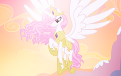 Size: 3840x2400 | Tagged: safe, artist:beavernator, princess celestia, alicorn, pony, armor, pink mane, pink-mane celestia, praise the sun, solo