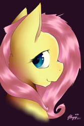 Size: 1333x2000 | Tagged: safe, artist:php7, artist:thegraypony, fluttershy, pegasus, pony, bust, explicit source, portrait, solo