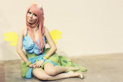 Size: 900x600 | Tagged: safe, artist:gravivanille, fluttershy, human, cosplay, high heels, irl, irl human, photo, shoes