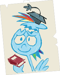 Size: 2252x2814 | Tagged: safe, artist:phucknuckl, derpibooru import, rainbow dash, pegasus, pony, school daze, doodle, drawing, egghead, egghead dash, inkscape, paper, professor egghead, vector