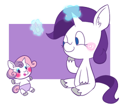 Size: 612x525 | Tagged: safe, artist:typhwosion, rarity, sweetie belle, pony, unicorn, simple background, transparent background