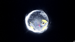 Size: 1920x1080 | Tagged: safe, artist:jave-the-13, edit, derpy hooves, bubble, solo, wallpaper, wallpaper edit