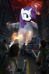 Size: 236x354 | Tagged: source needed, useless source url, safe, rarity, crossover, ghostbusters, picture for breezies, rarity is a marshmallow, stay puft marshmallow man