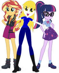 Size: 852x1050 | Tagged: safe, artist:php77, editor:php77, sci-twi, sunset shimmer, twilight sparkle, oc, better together, equestria girls, simple background, transparent background