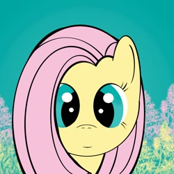 Size: 800x800 | Tagged: safe, artist:phenoix12, fluttershy, pegasus, pony, bust, portrait, solo