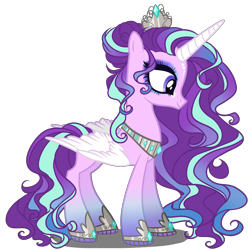 Size: 4700x4700 | Tagged: safe, artist:gihhbloonde, starlight glimmer, alicorn, pony, alicornified, female, mare, next generation, race swap, redesign, simple background, solo, starlicorn, transparent background, xk-class end-of-the-world scenario