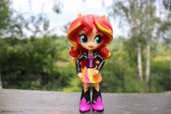 Size: 6000x4000 | Tagged: safe, artist:artofmagicpoland, sunset shimmer, equestria girls, doll, equestria girls minis, solo, toy, wallpaper