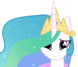 Size: 3718x3200 | Tagged: safe, artist:santafer, princess celestia, alicorn, pony, female, mare, simple background, smiling, solo, transparent background, vector