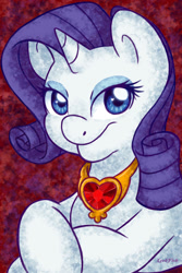 Size: 1280x1920 | Tagged: safe, artist:abbystarling, rarity, pony, unicorn, fire ruby, kallisti, solo