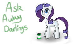 Size: 1920x1080 | Tagged: artist needed, safe, rarity, pony, unicorn, art, ask, paint, solo, tumblr, tumblrpon