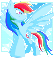 Size: 3900x4200 | Tagged: safe, artist:j5ajj, derpibooru import, rainbow dash, pegasus, pony, female, mare, solo