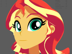 Size: 934x703 | Tagged: safe, artist:silverhd2, sunset shimmer, better together, equestria girls, 3d, cel shading, close-up, craft, female, sculpture, solo