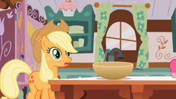 Size: 1365x768 | Tagged: safe, screencap, applejack, earth pony, pony, applebuck season, female, mare, solo