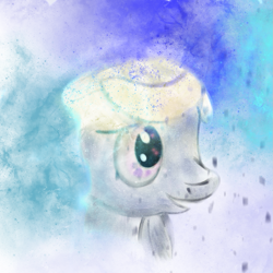 Size: 1067x1067 | Tagged: safe, artist:rupony, derpy hooves, pony, snow, snowfall, snowflake, solo